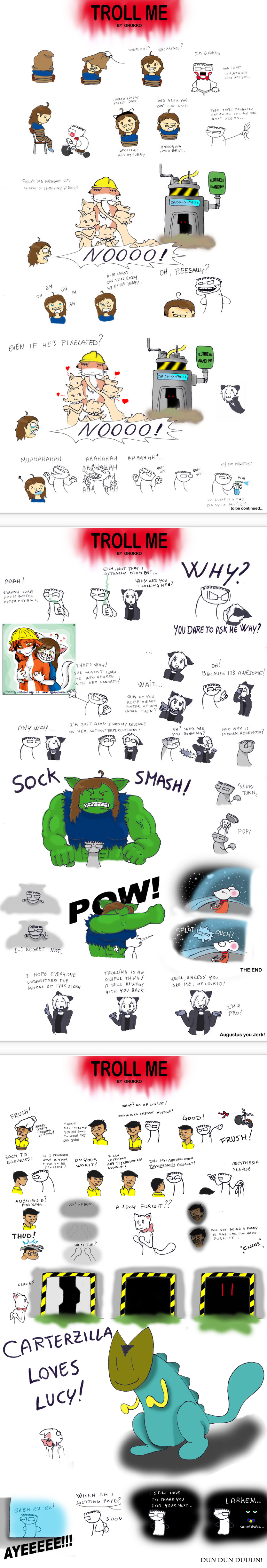 Candybooru image #3006, tagged with Augustus Daisy Gnukko_(Artist) Kaxbe Larken Lucy Paulo's_dad Sock SpaceMouse comic